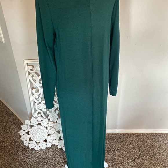 HIJAB HOUSE Long sleeve green bodycon knit dress king sleeve size 10 - Picture 7 of 7